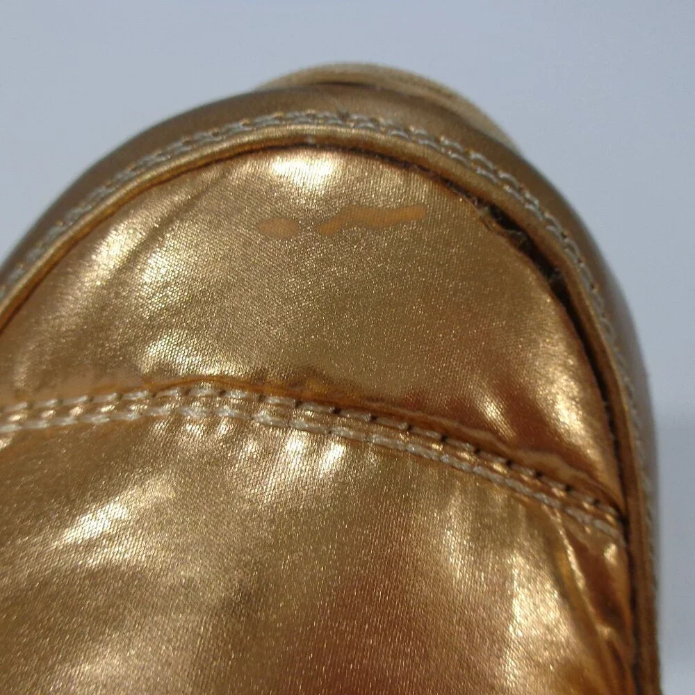 CHEEKS Fit Body‎ Womens PUFFER Lightweight Boots Rose Gold Quilted Soft Size 6W